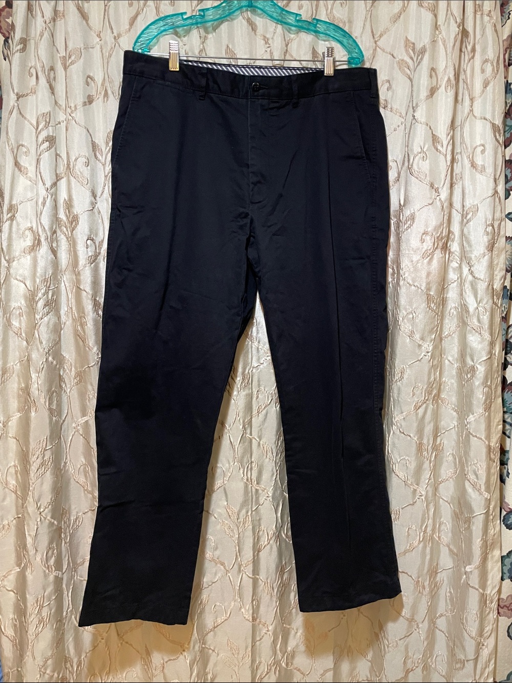 Daniel Cremieux Madison Navy Brushed Cotton Twill Pants Size 36 X 30